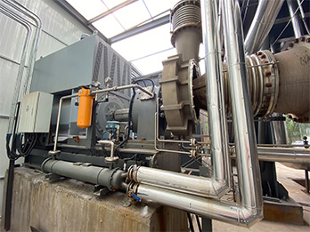 內蒙三效蒸發器安裝現場