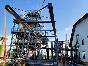 多效蒸發器項目安裝現場